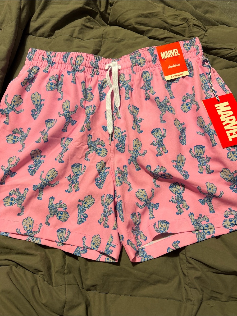 Marvel Pink Baby Groot Swim Trunks